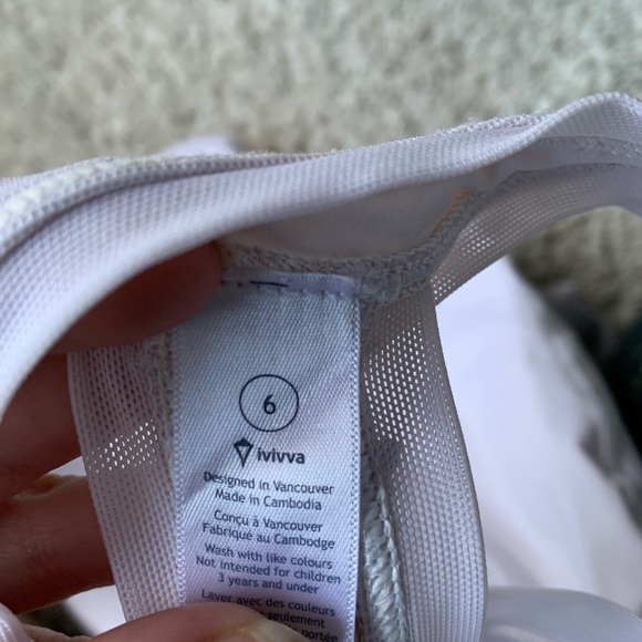 Girls ivivva white athletic dress-size 6-previously the kids brand of LuluLemon - Picture 3 of 3